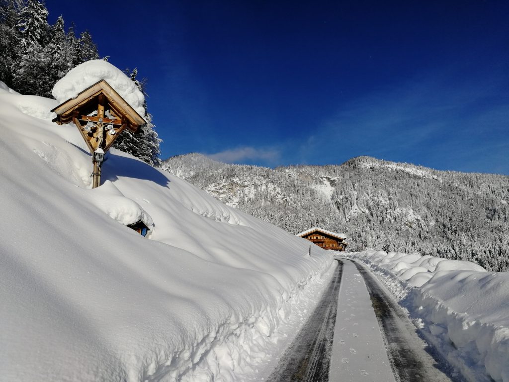 Krepper Schnee Lofer Winter Saalachtal