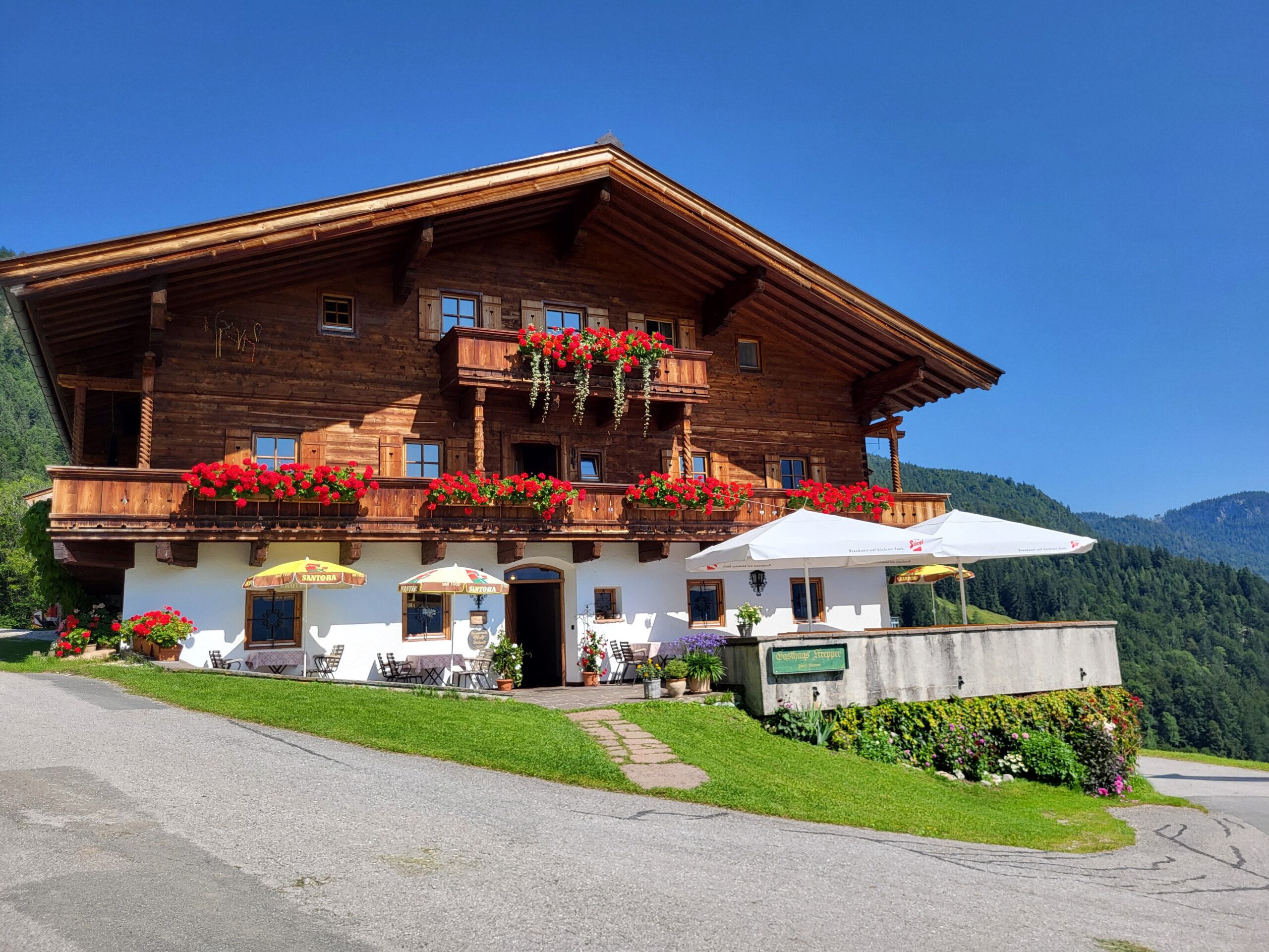 Krepper Lofer Summer Landscape Salzburger Saalachtal Farm