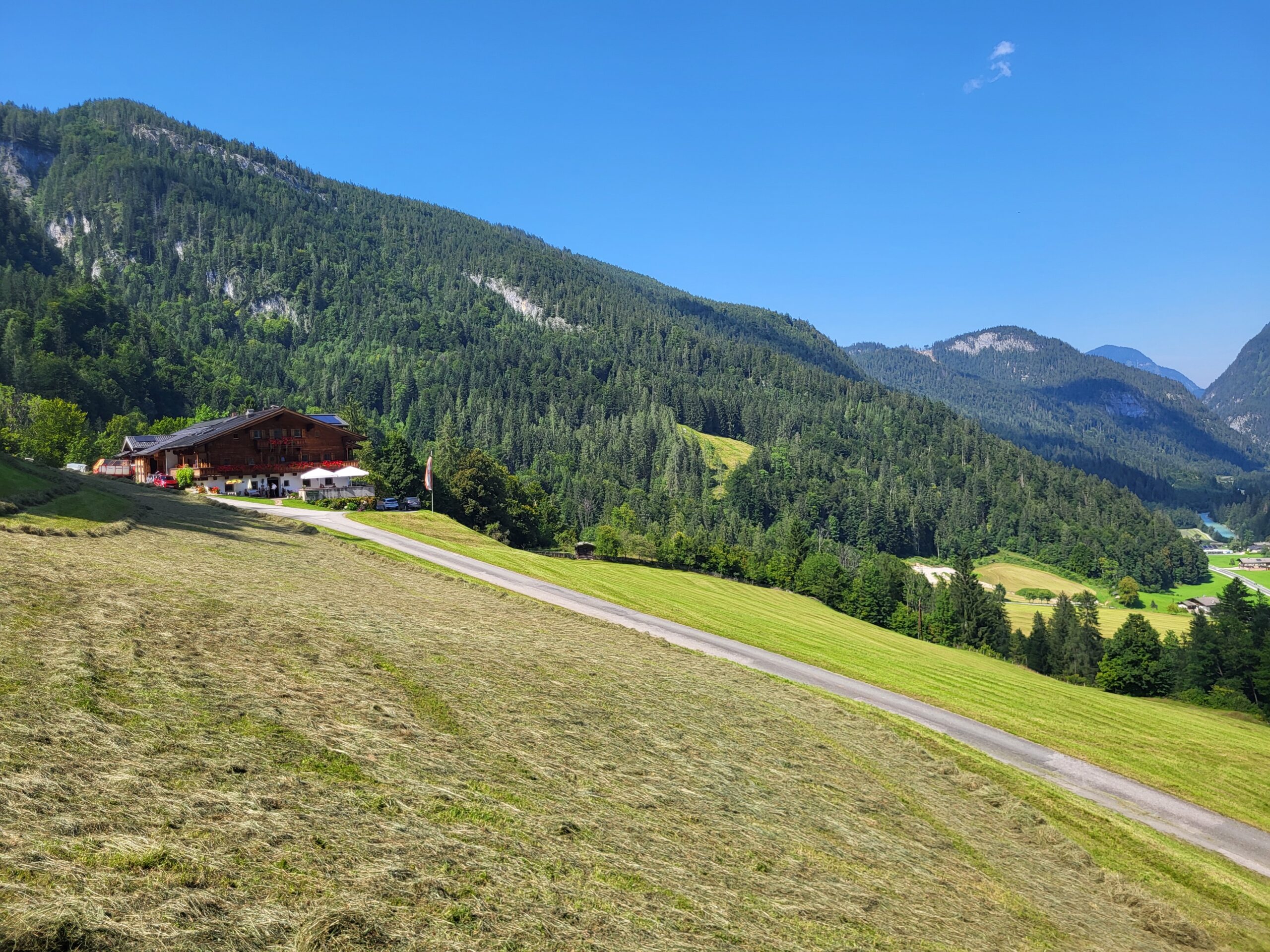 Krepper Lofer Summer Landscape Salzburger Saalachtal Farm